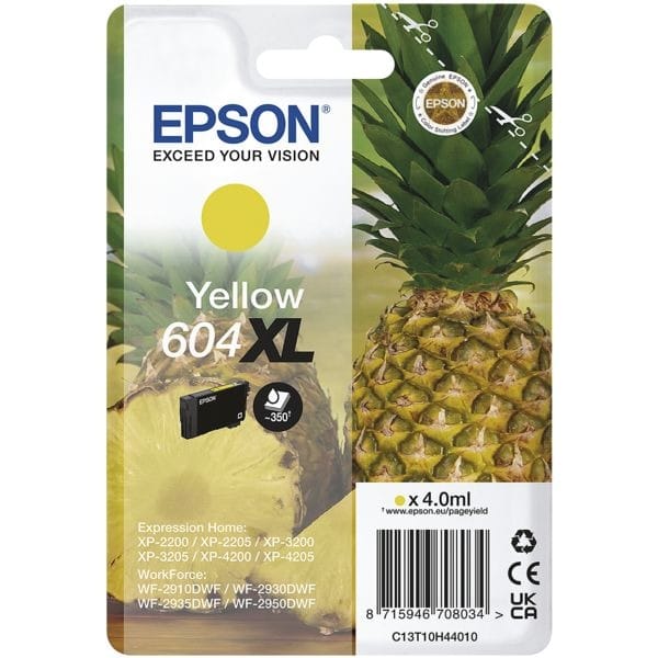 Epson 604XL - Inktcartridge - Origineel - Hoge capaciteit - Geel