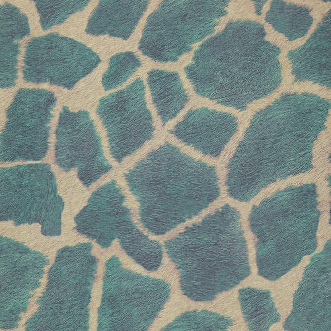 FC Jungle Club Zarafa 44-Turquoise - papierbehang - 10m x 53cm