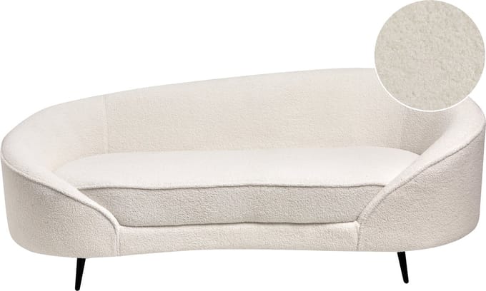 SAVAR - Tweezitsbank - Wit - Bouclé