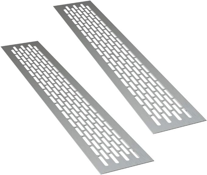 Aluminium Ventilatierooster - Rechthoekig 48 x 8 cm | Luchtafvoer