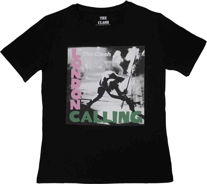 The Clash - London Calling Dames T-shirt - M - Zwart