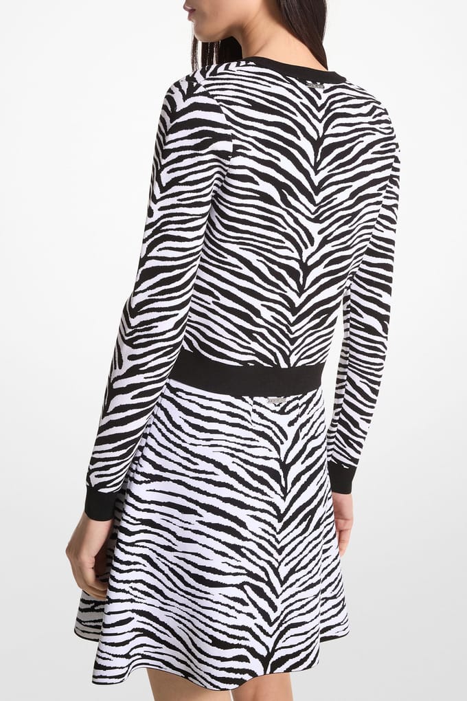 Michael Kors Zebra Spine Zip Jacket Black/white Taglia: S | Giacche corte Outlet | Donna | Nero