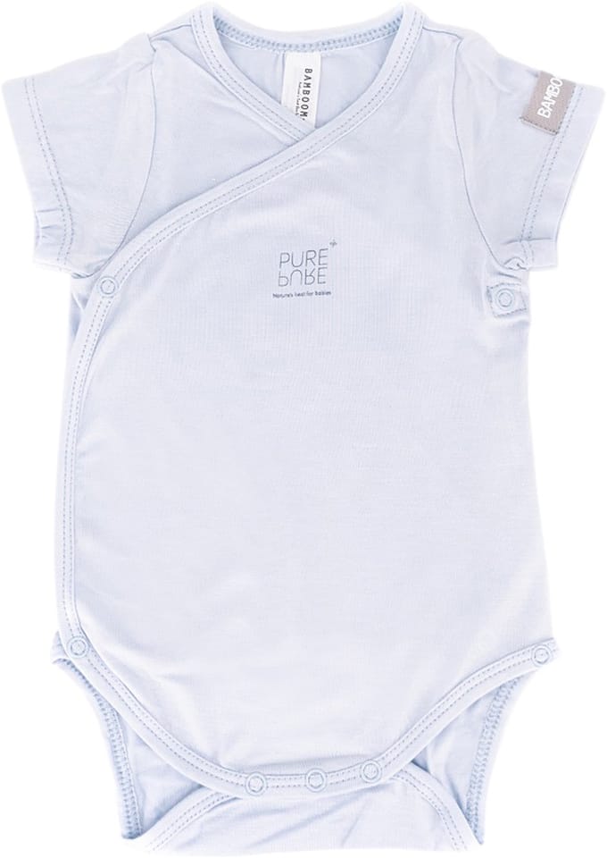 Bamboom Overslag Romper - Blauw - 1 Mnd