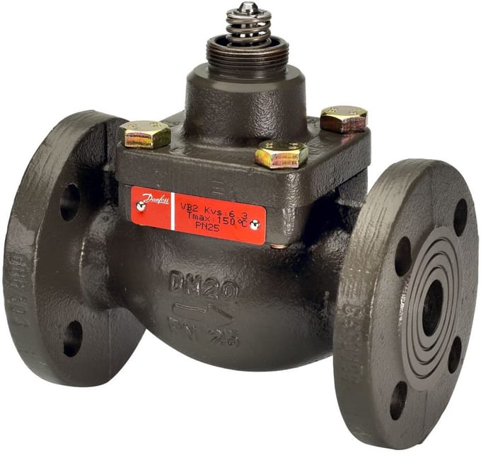 Danfoss Doorlaatventiel VB2 DN25 Kvs 10,0, PN25, GGG40,3, Flens, 065B2058