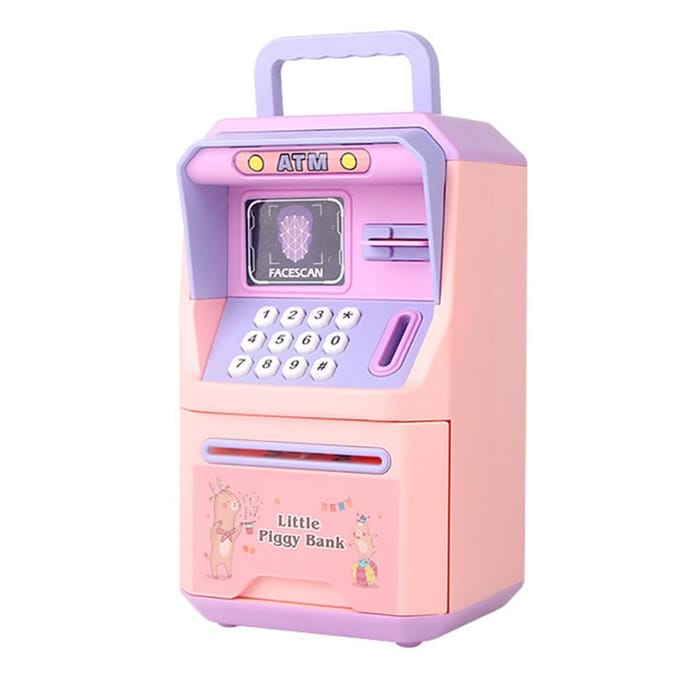 Educatief Speelgoed Multifunctionele Kinderen Wachtwoord Spaarpot Cartoon Spaarpot Kerstcadeau beige