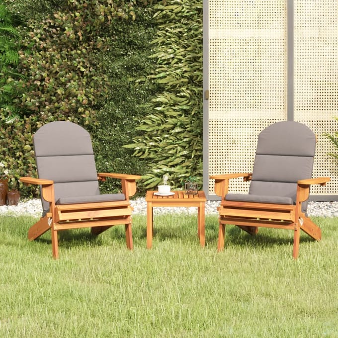 vidaXL - 3-delige - Loungeset - Adirondack - massief - acaciahout