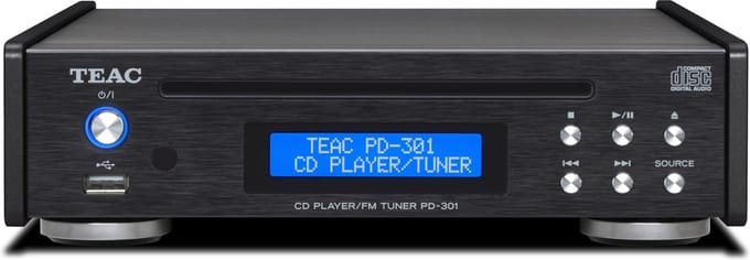 TEAC: PD-301 Tuner/CD-speler - Zwart