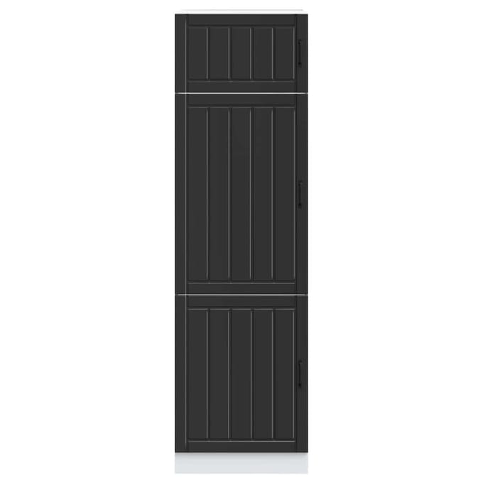vidaXL - Keukenkast - Lucca - bewerkt - hout - zwart