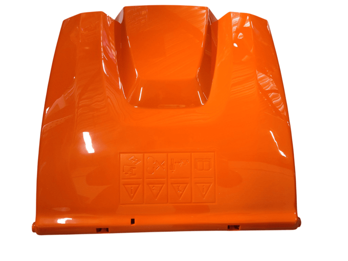 Husqvarna achtervanger klep oranje