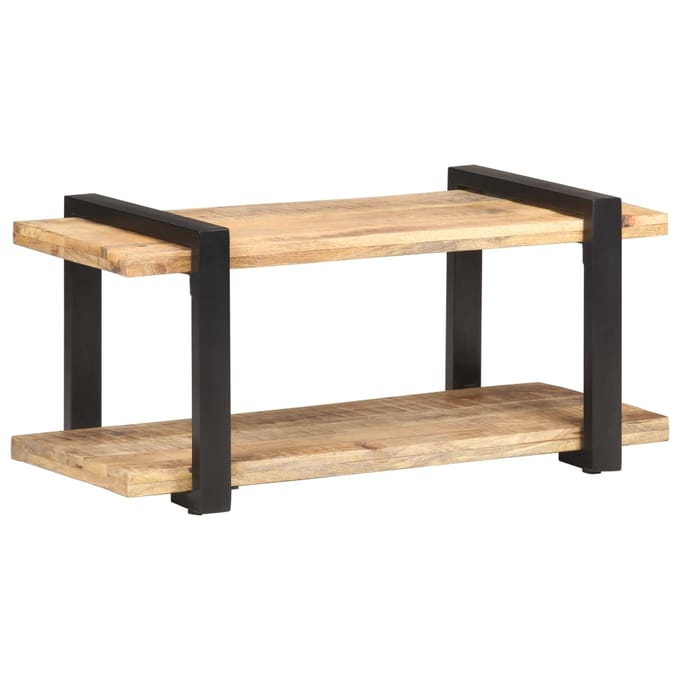 vidaXL - Tv-meubel - 90x40x40 - cm - ruw - mangohout