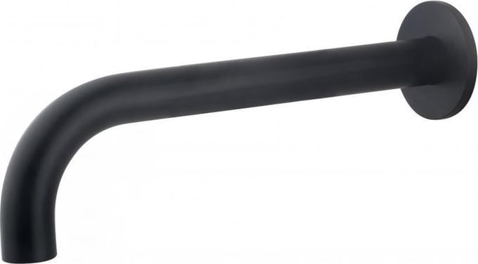 Wiesbaden Caral baduitloop rond 25 cm 1/2'' mat zwart