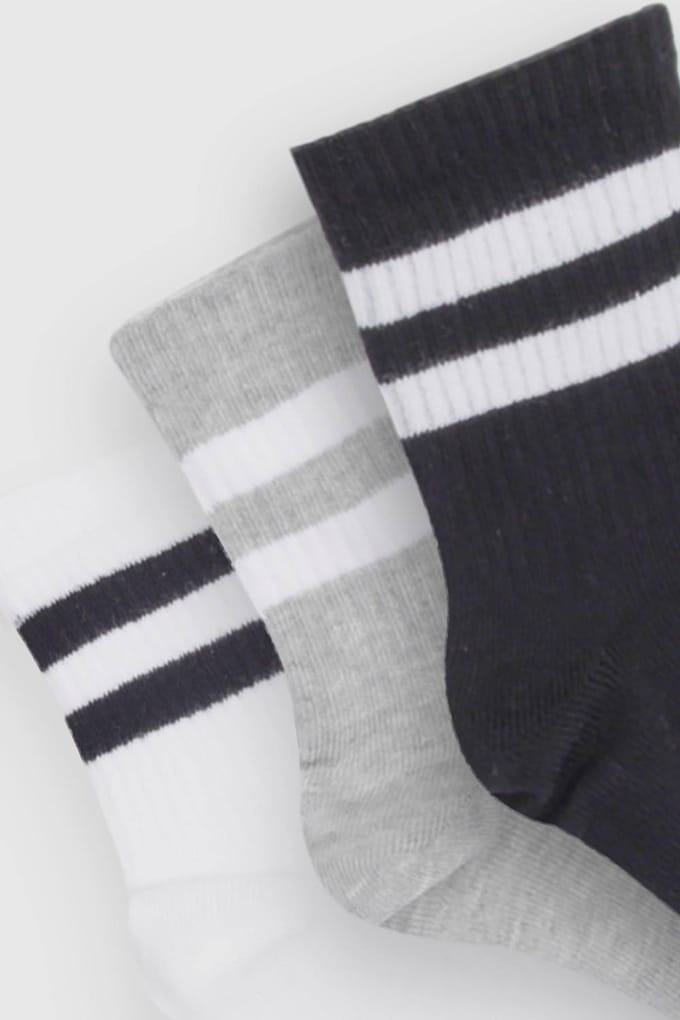 boohoo Dames 5 Pack Gestreepte Enkelkousen