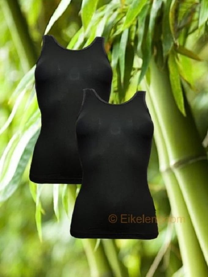 Boru Bamboo - maat XXL - 2-pack dames hemd - zwart