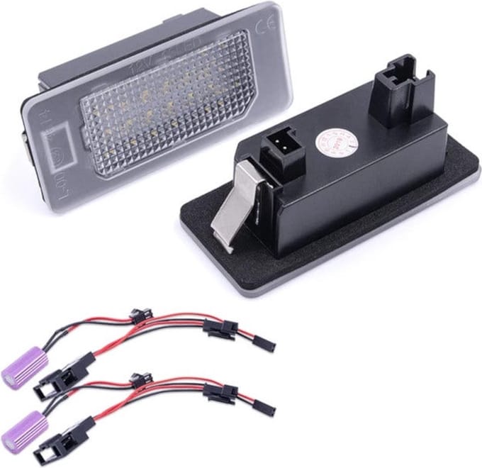 LED kenteken verlichting unit - Wit geschikt voor Audi