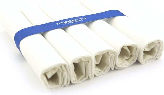 Zakdoeken 5-pack wit