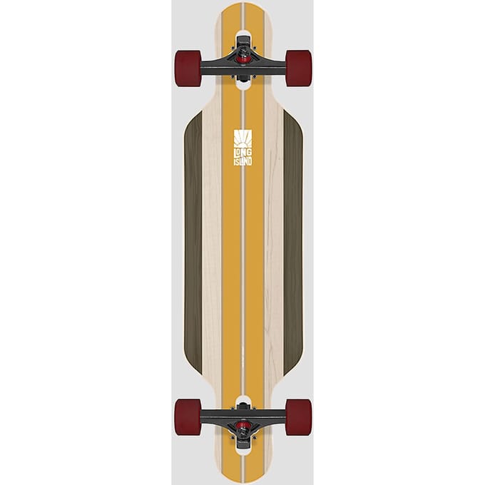 Long Island Longboards Stripe 36.95"X9.25" Drop Complete patroon