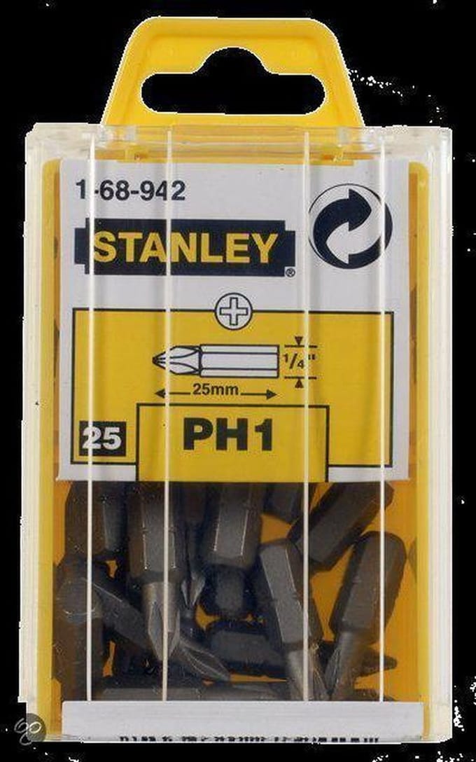 Stanley 1/4" Bits Phillips Nr1