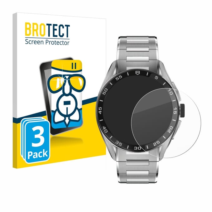 Screenprotector 3 Stuks voor TAG Heuer Connected Calibre E4 (45 mm) Beschermglas transparant