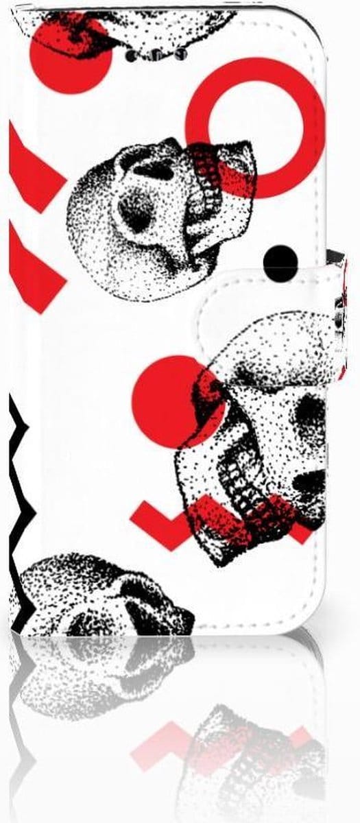 Telefoonhoesje met Naam Samsung Galaxy A3 2017 Skull Red