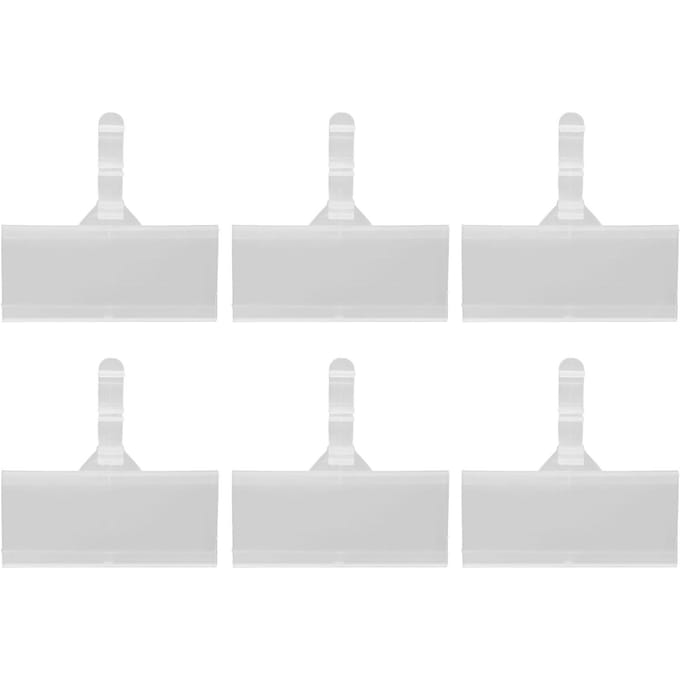50 Sets Schapetikethouders Plastic Schapetiketten Herbruikbare Prijslabelhouder Met Clips en Kaarten voor white