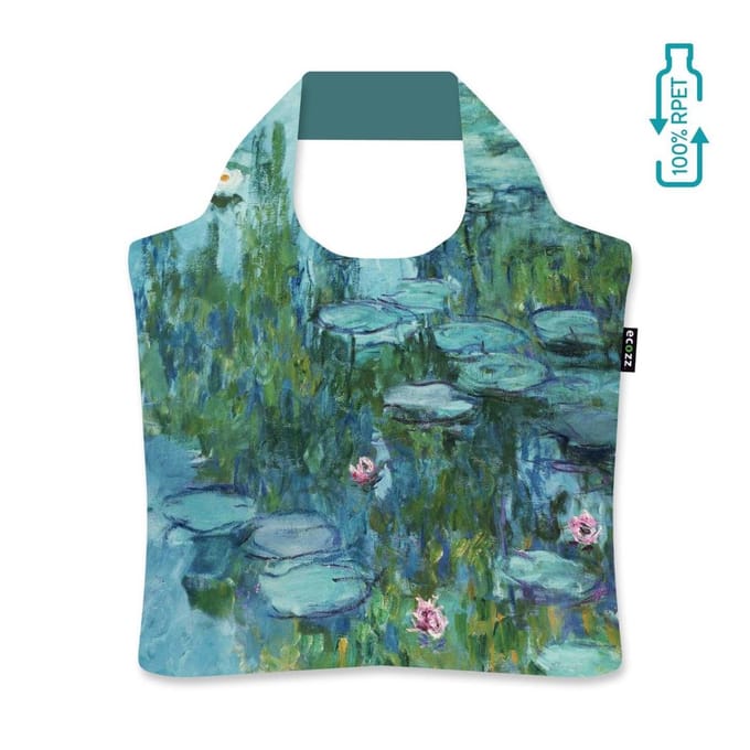 Ecozz tas Waterlilies - Claude Monet - met rits - 46x41cm