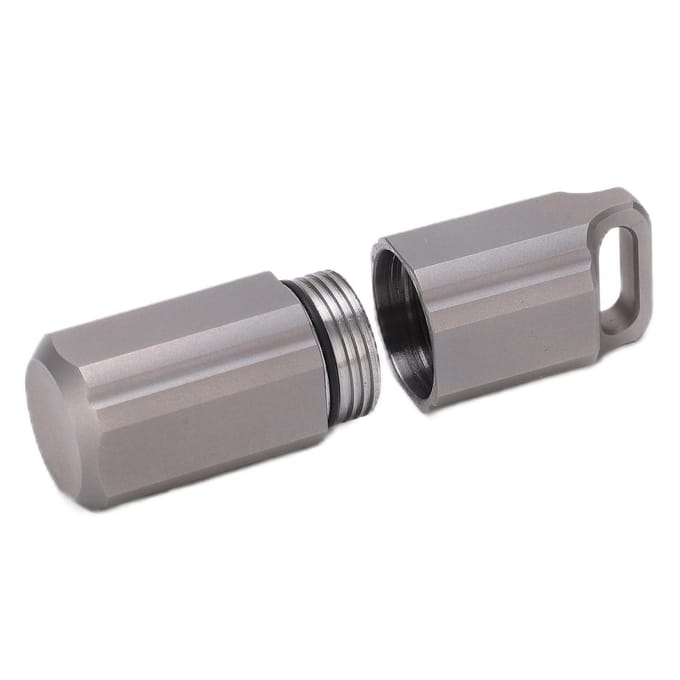 Flacon de pilules Scellage Durable Portable Imperméable Petite boîte à pilules pour Randonnée Camping gray