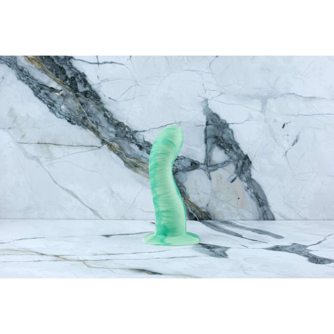 Ylva &amp; Dite | Handmade Green Anal Dildo with Suction Cup | Leda