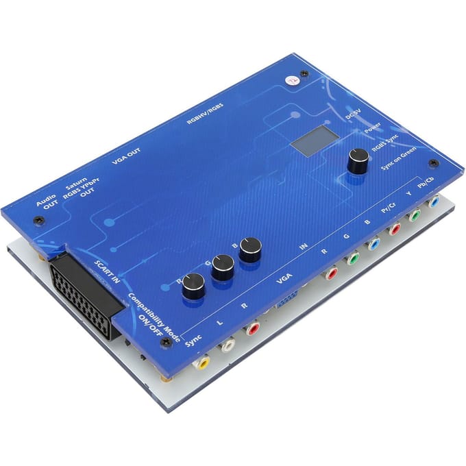 GBS Control GBSC Video Converter GBSC RGBS VGA Scart Ypbpr naar VGA HD Multimedia Interface Retro blue