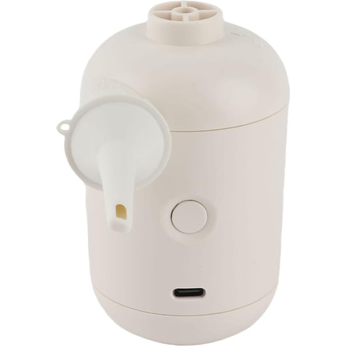 Mini Pompe Rapide Gonflage Gonflage Portable Mini Pompe à Air Électrique avec 4 Buse Pour Sacs de Rangement Bateaux Gonflables Natation white