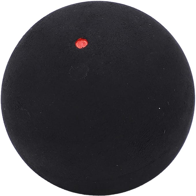 Balles de Squash à Point Unique 37mm Balles en Caoutchouc pour Raquettes de Squash pour Débutant Entraînement Compétition Single red dot black