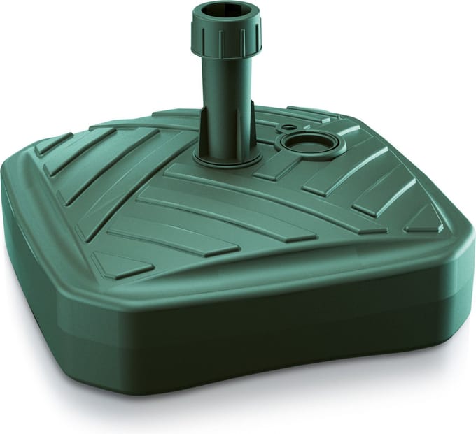 Prosperplast Parasolvoet - vierkant - rotan - groen - 12L - dia 39 cm - houder