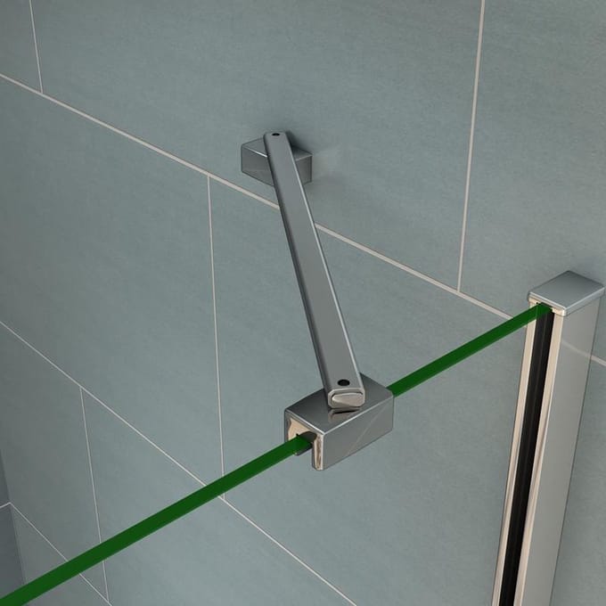 Stabilisatiestang hoek 45 graden ,voor glasdikte 6-8mm