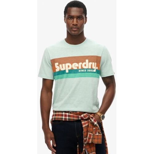 Casual gestreept T-shirt Superdry