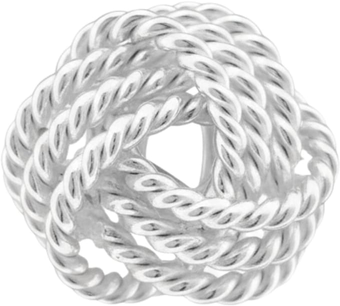 Silberne Knoten-Oorbellen
