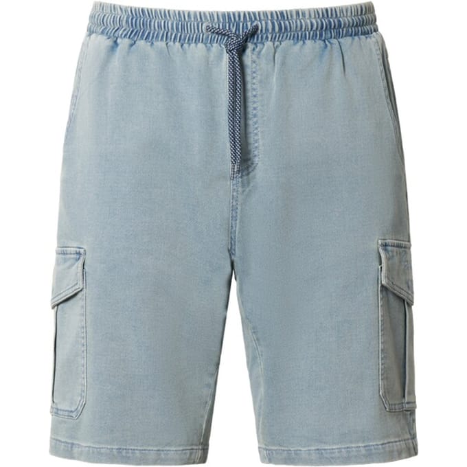 Jan Vanderstorm herren Cargobermuda - 60 - lichtblauw - Plus Size