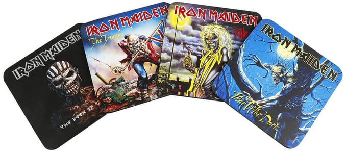 KKL Iron Maiden Coaster Pack (4) Glasses & Coasters