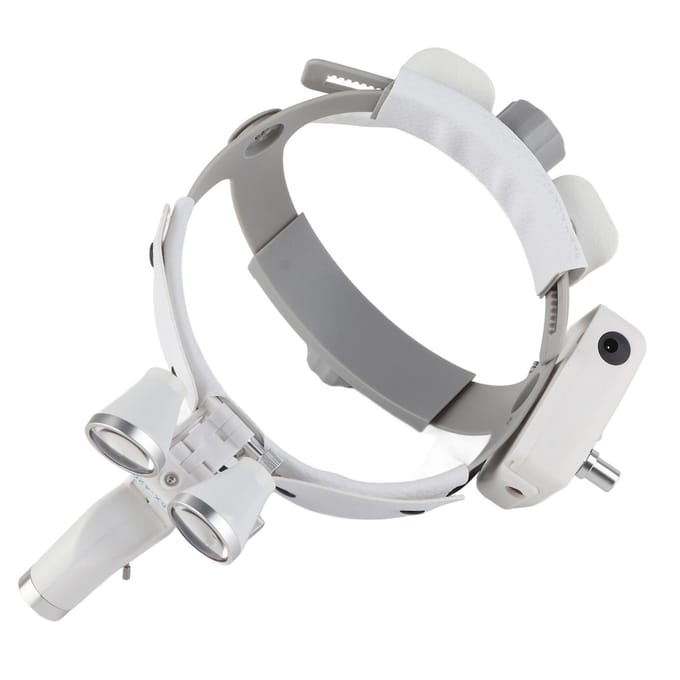 2.5X Verlichte Hoofdmontage Vergrootbril Pas Helderheid Aan Hoofdmontage Vergrootglas met Licht voor Tandheelkunde US Plug