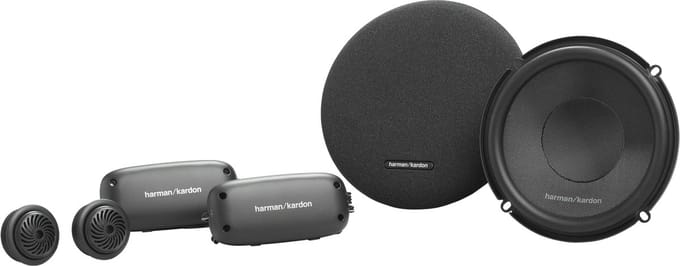 Harman Kardon FIT6C – 6,5 inch 2-Weg Component Luidsprekersysteem – 50W RMS – 400W Piek – Met Grilles