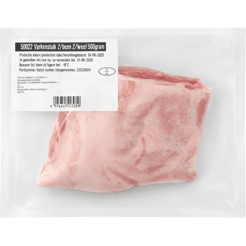 Varkenszwoerd zonder huid - 500 g