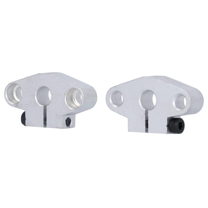 2 Stuks Lineaire Rails As Ondersteuning Flensbevestiging Horizontale Beugel Verchroomd voor CNC SHF8