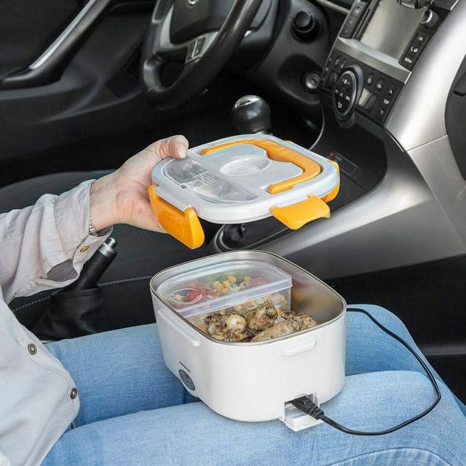 Boîte à Repas Électrique - Lunffi - InnovaGoods - 1,5 L - Acier inoxydable - Pliable grijs