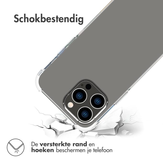 imoshion Hoesje - Geschikt voor Apple iPhone 14 Pro Max - Shockproof Case - Transparant