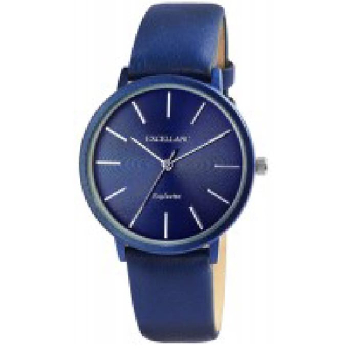 excellanc-1900260-002-dameshorloge-donkerblauw-diameter 38 mm