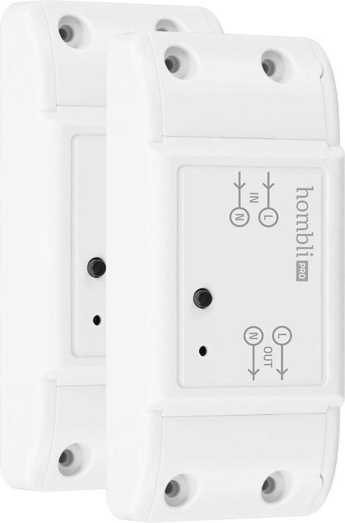 2x Hombli Smart Switch - Wifi Schakelaar – Bediening via Mobiele App – 2300W