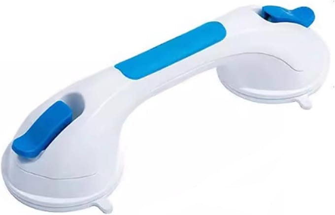 Badkamerhandgreep - Veiligheidshandgreep - Veilig Douchen - Zuignap Bevestiging - 30 cm - Wit