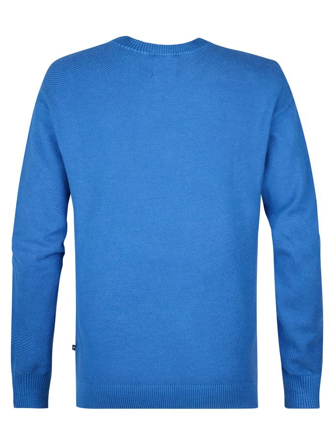 Petrol Industries - Heren Gebreide Trui Pebbleview - Blauw