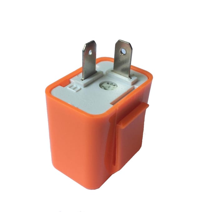 12V 2-pins snelheidsverstelbare LED-indicator knipperlicht richtingaanwijzer relais weerstand fix hyper oranje