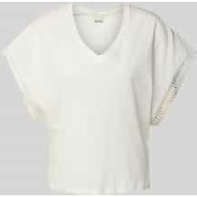 T-shirt met V-hals, model 'HOLYA'