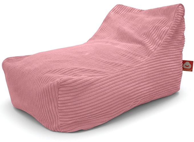 Whoober Bali – Lounge Zitzak – Roze dik ribfluweel – Comfortabel & Duurzaam
