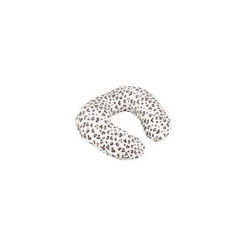 doomoo Softy - Voedingskussen & Nursing Pillow - Ergonomisch - Microkorrels - Biologisch katoen - Compact - Leopard Cream